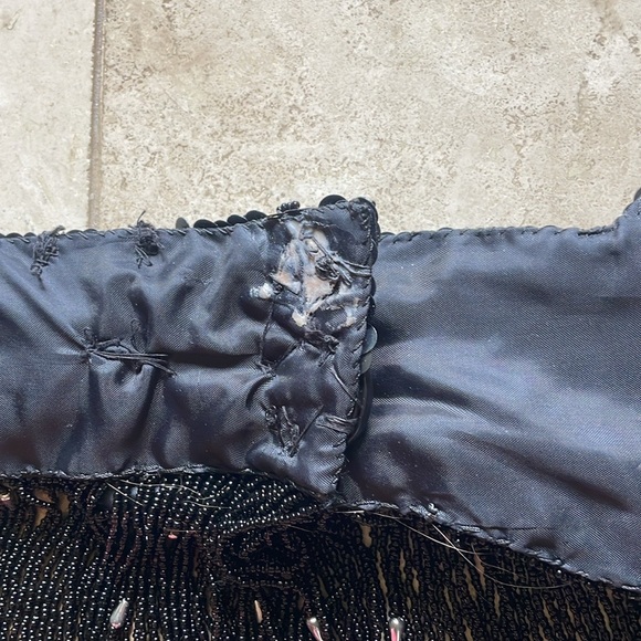 Black Silver Beaded Sequin Belly Oriental Dance Costume Black Green Satin Skirts - Picture 11 of 16